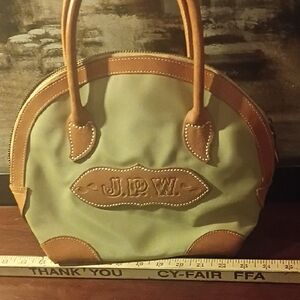 Green and Brown Handbag